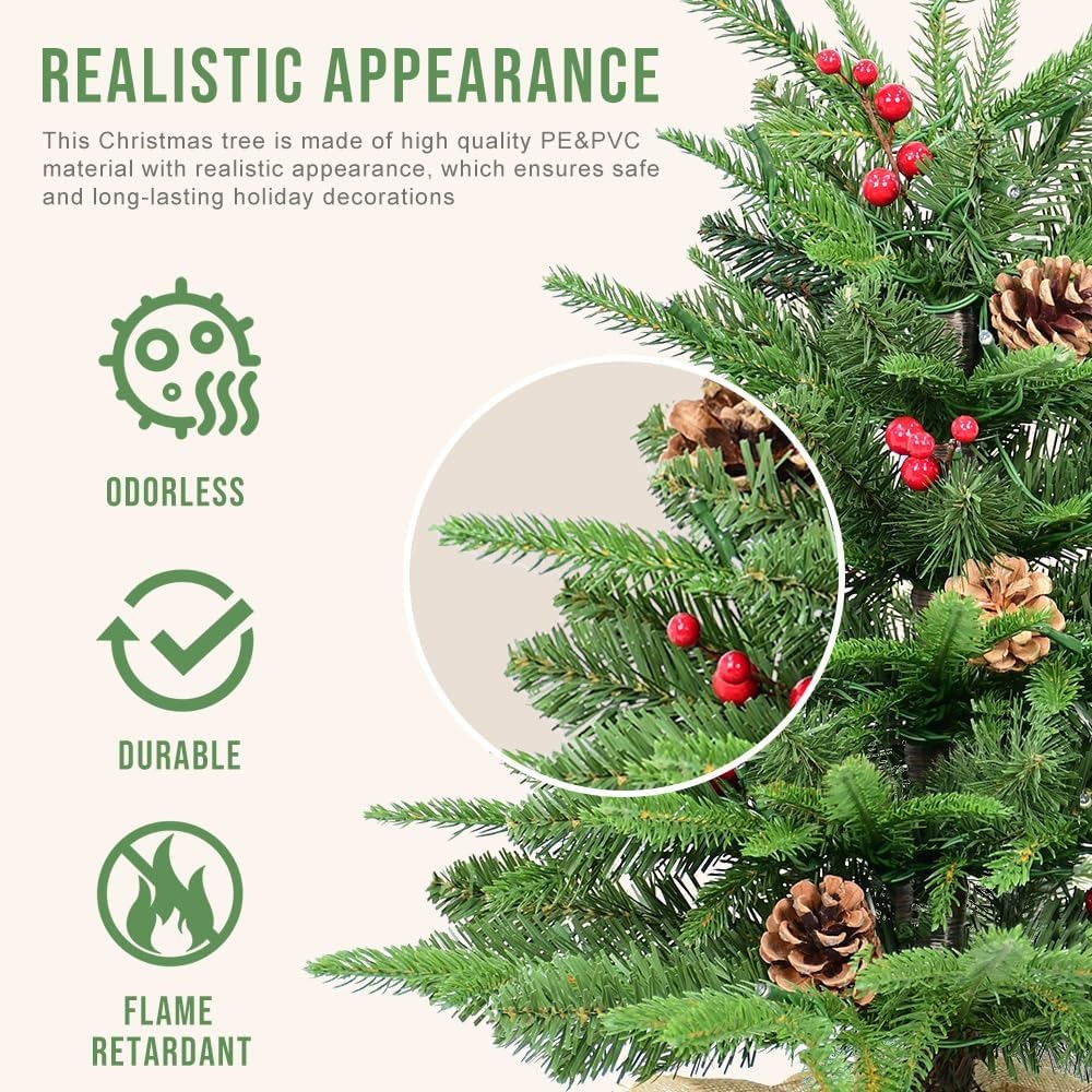 🔥2025 New upgrade hot sales🔥UV Resistant Pre-lit Artificial Outdoor Christmas Trees