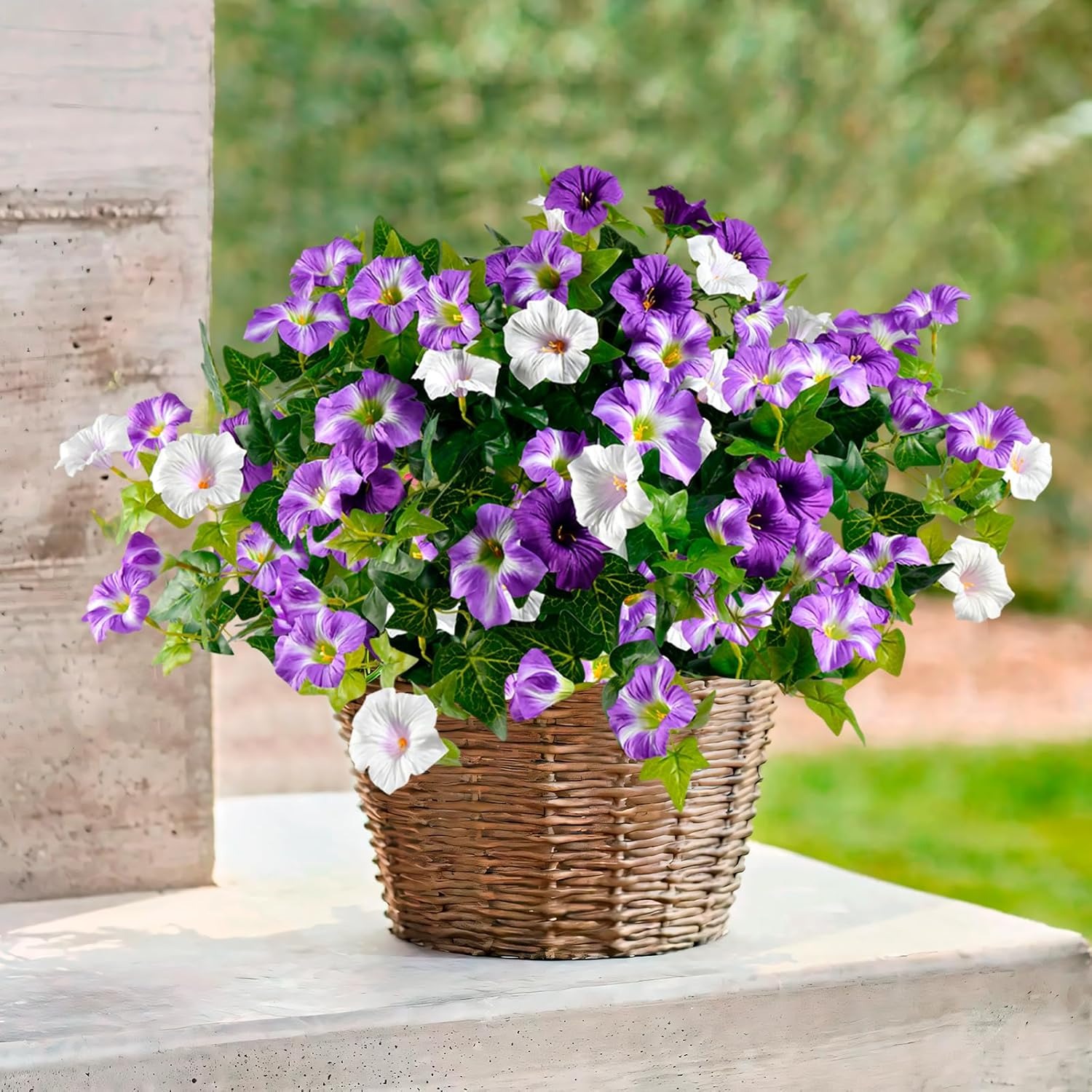 🔥Spring Faux Petunias Silk Flower UV Resistant No Fade Floral