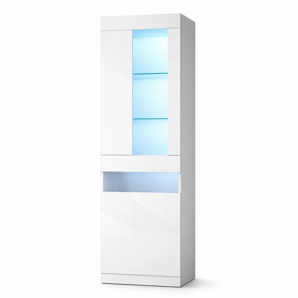 Vitrine avec Éclairage LED Multicolore pour Salon