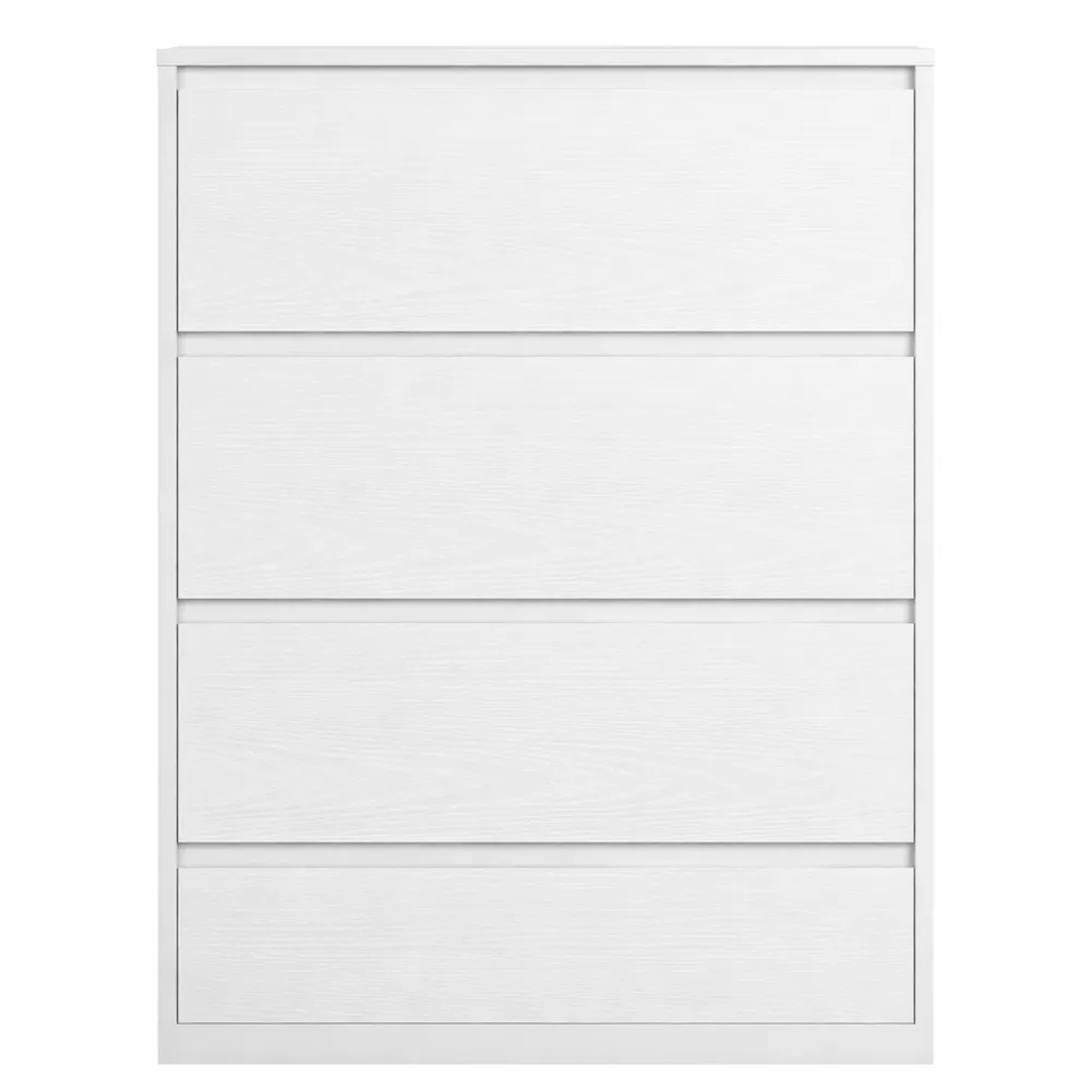 Commode 4 Tiroirs Moderne en Blanc