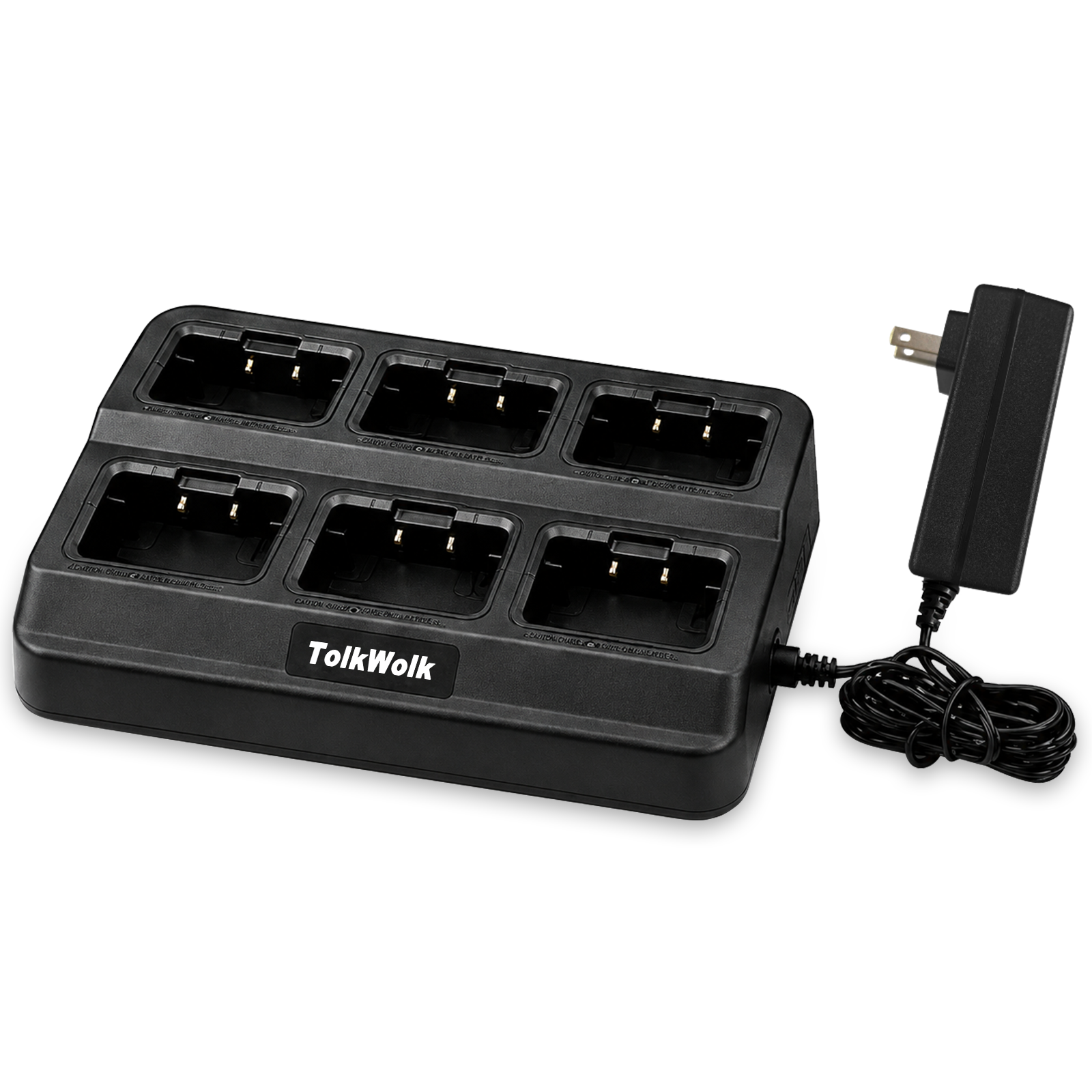 TolkWolk 6-Bay Multi-Unit Charger Station for G16 Walkie Talkies