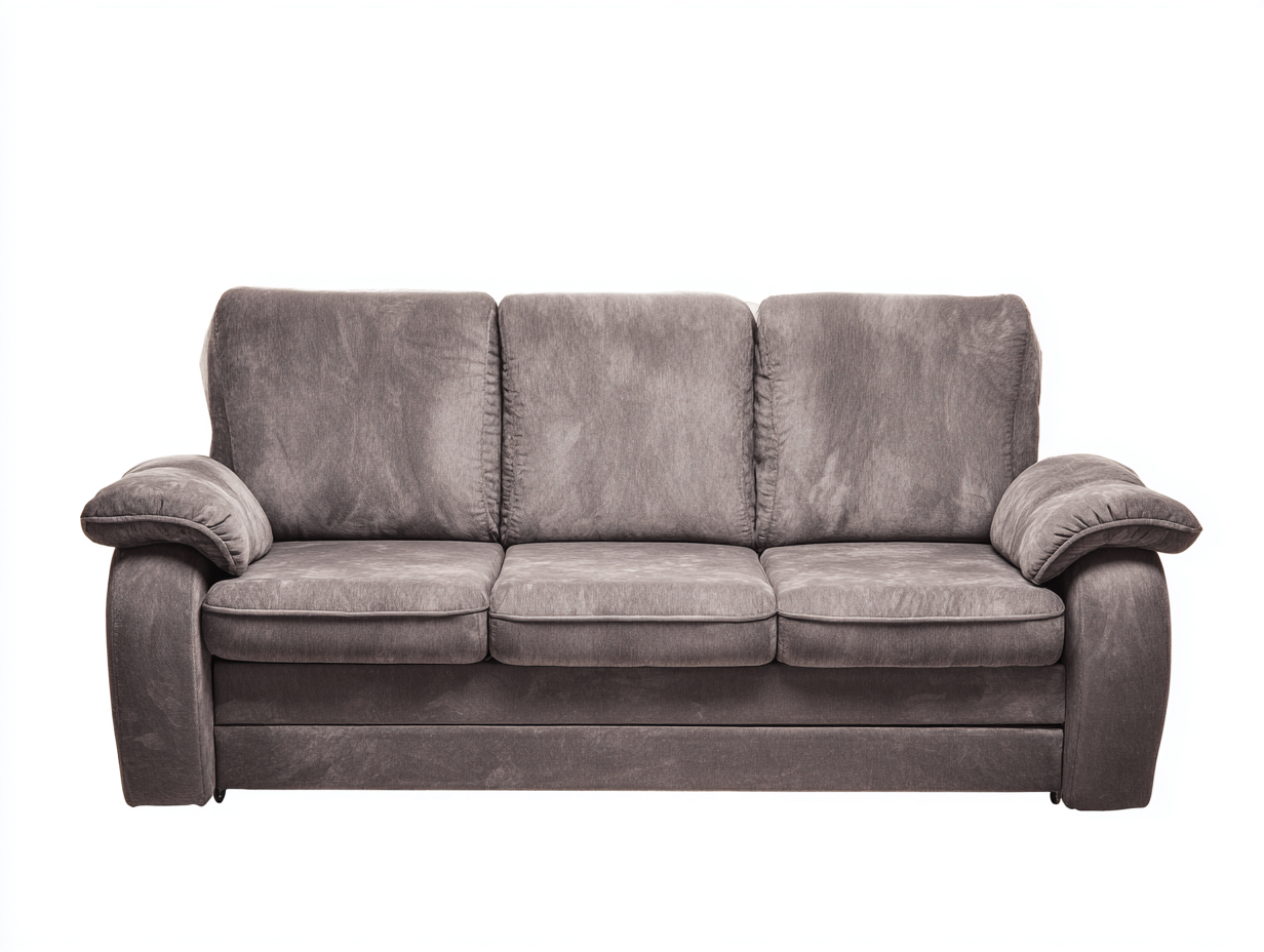 Sofás 3 plazas tapizados 205x90x88 cm - gris - diseño cómodo moderno-Luxegomart