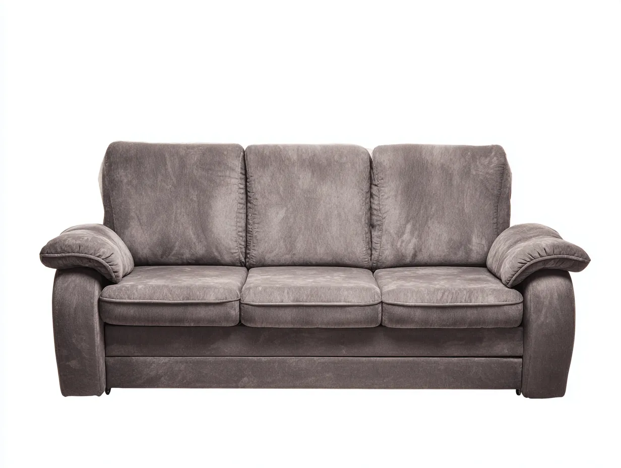Sofás 3 plazas tapizados 205x90x88 cm - gris - diseño cómodo moderno-Luxegomart