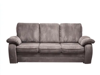 Sofás 3 plazas tapizados 205x90x88 cm - gris - diseño cómodo moderno-Luxegomart