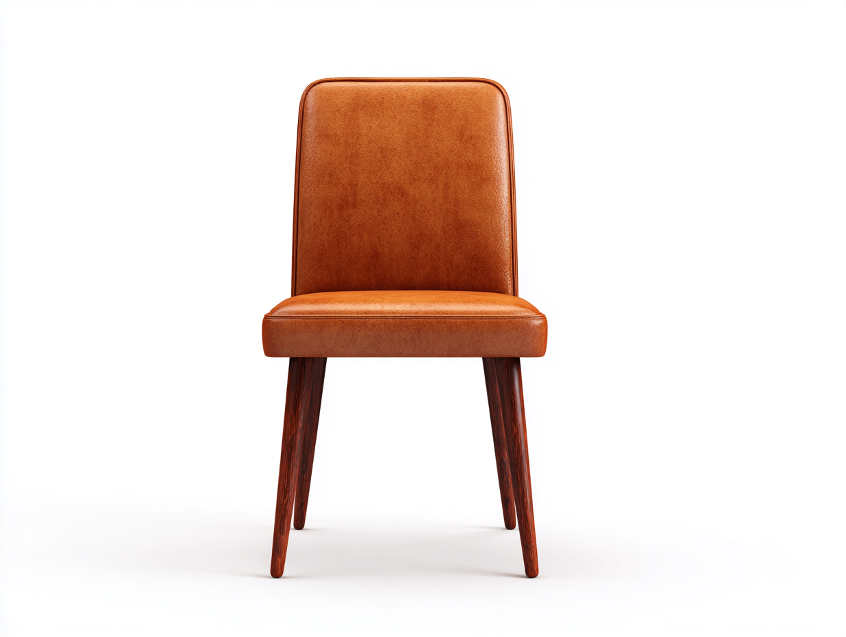 Esszimmerstühle Kunstleder Holz 48x54x85 cm - Braun - Apricot - Modernes Design für Esszimmer-Roomgobay