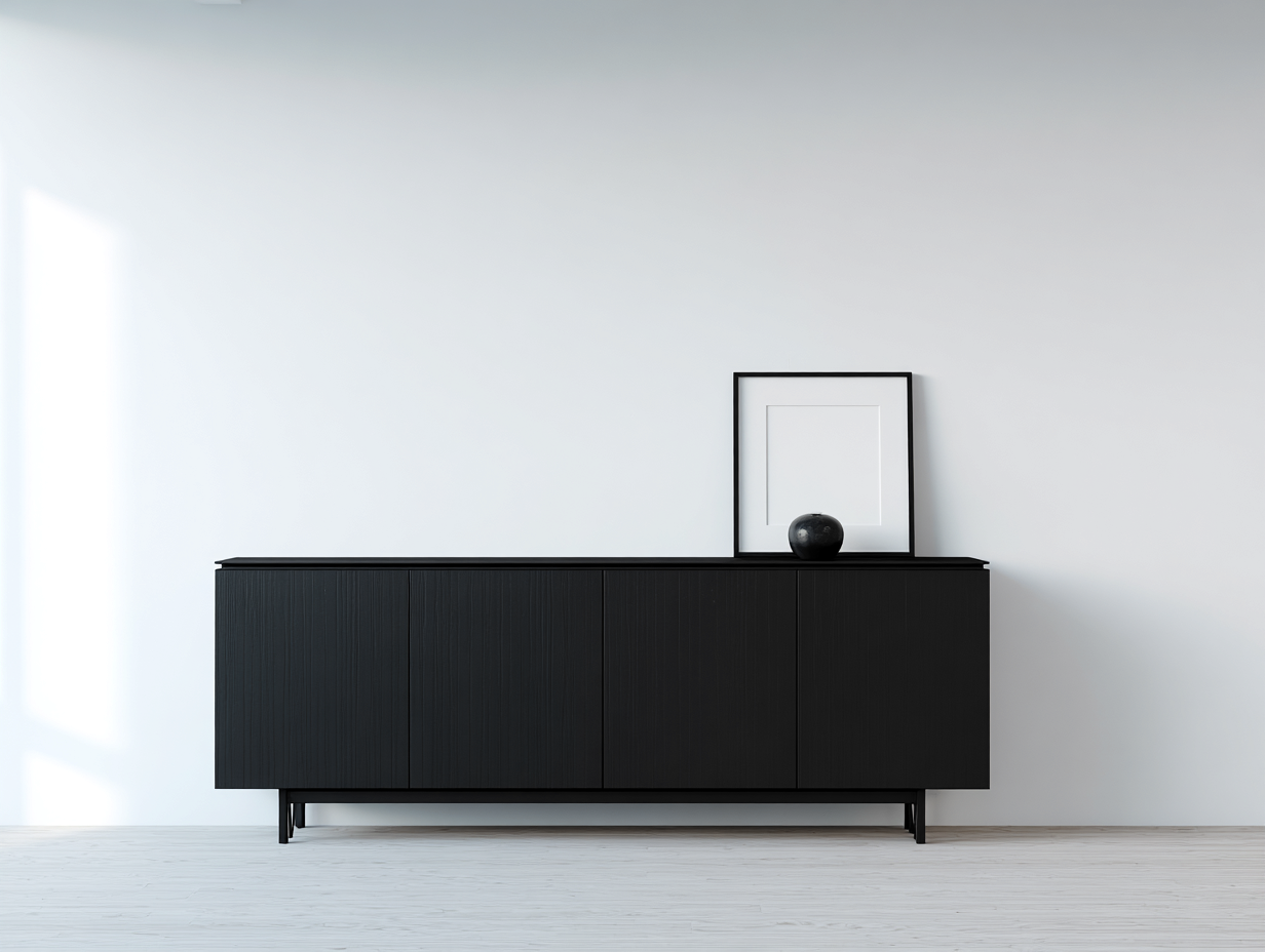 Dielenschränke Holzwerkstoff 200x40x70 cm - Schwarz - Modernes minimalistisches Design für Flur und Eingangsbereich-Homigetyard