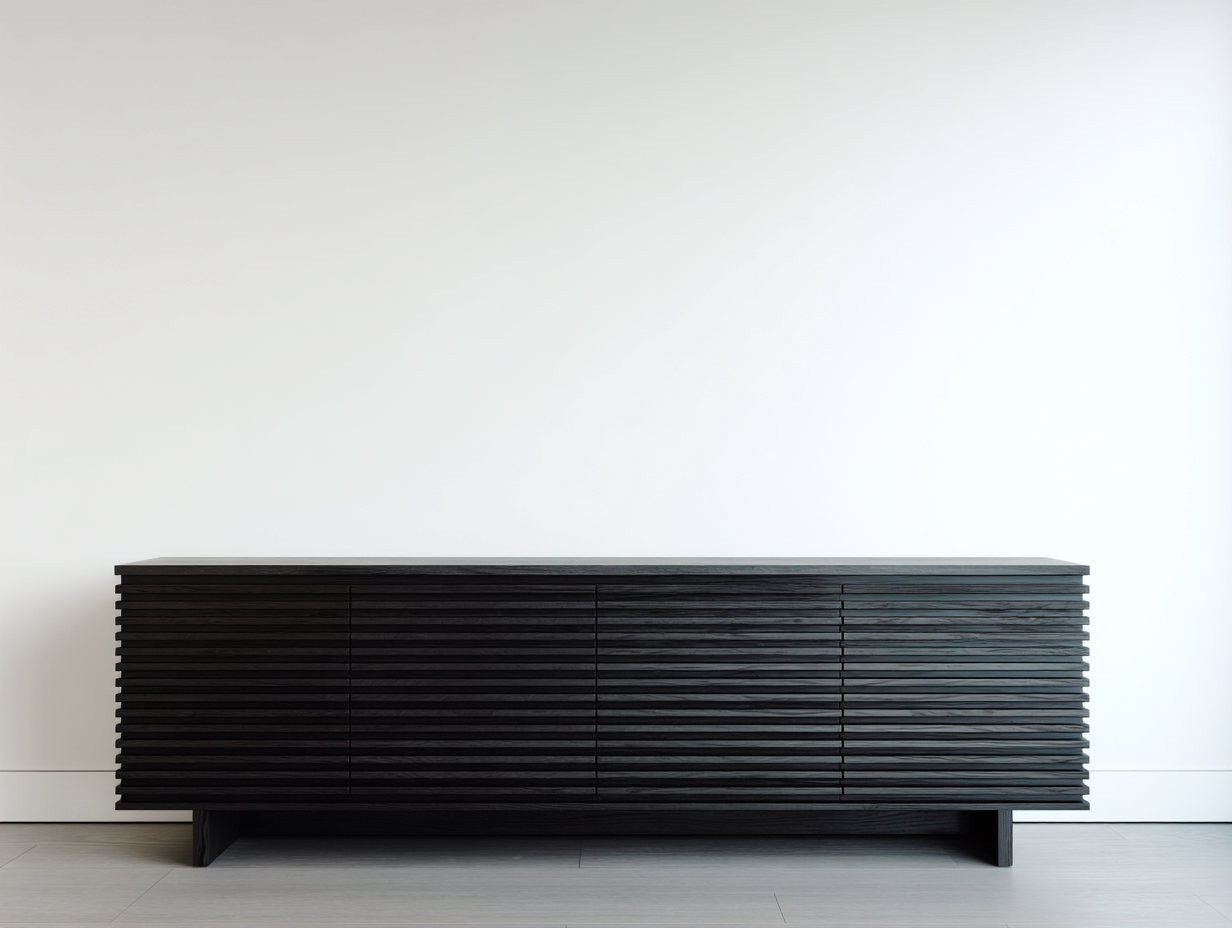 Dielenschränke Holzwerkstoff 200x45x70 cm - Schwarz - Modernes Design mit strukturierter Front für Flur und Eingangsbereich-Homigetyard