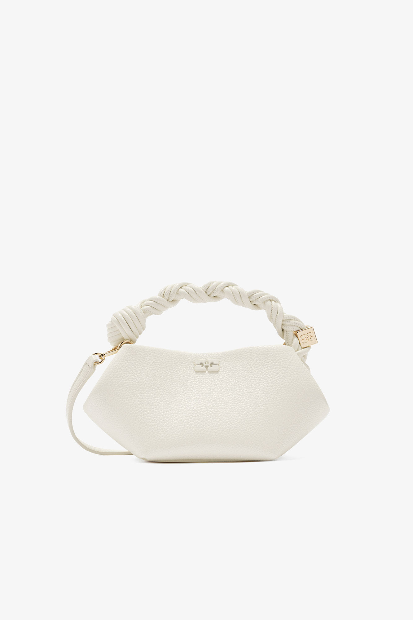 Mini sac blanc grainé