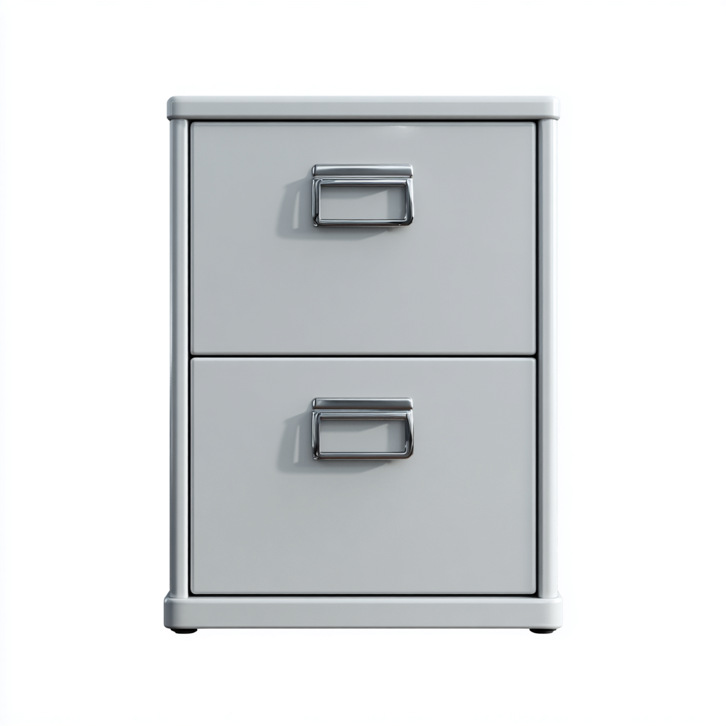 Armoire de bureau métal 40x40x55 cm - Gris - Rangement compact moderne-Luxeuply