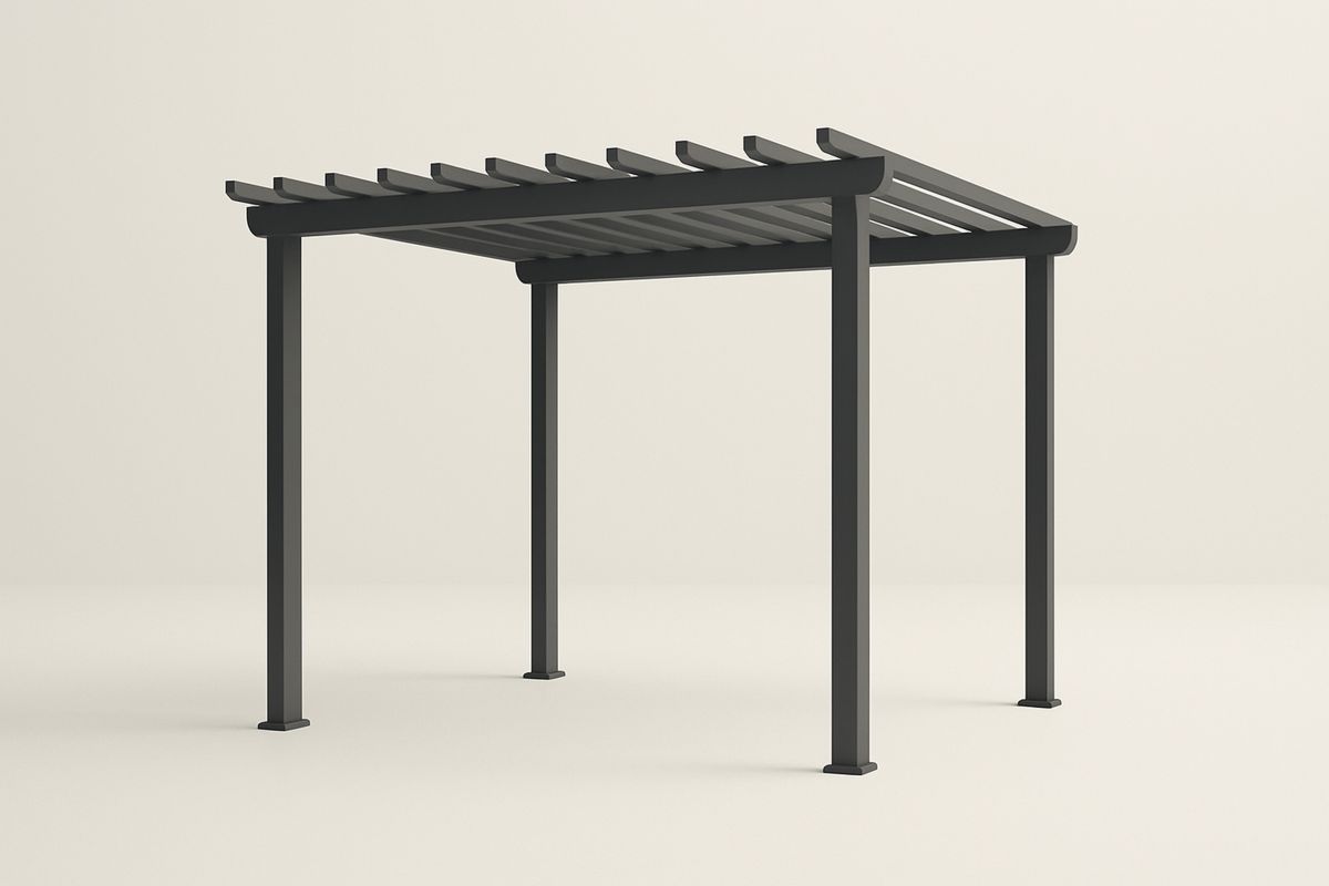 Stalowa pergola ogrodowa czarna 300x400 cm