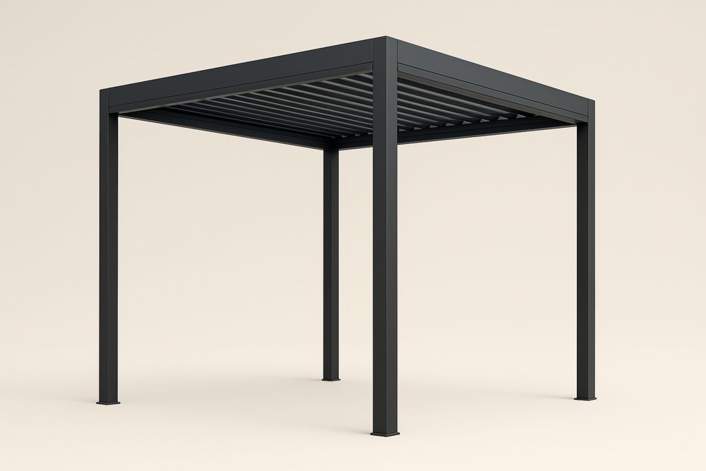 Pergola aluminiowa 3m x 3m Czarna