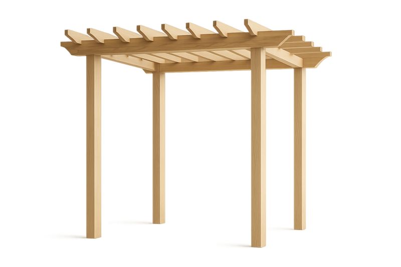 Drewniana Pergola Ogrodowa z Sosny 3m x 3m x 2.5m