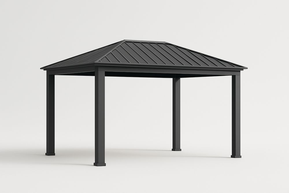 Aluminiowa altana ogrodowa 300x300x 250cm Grafitowy