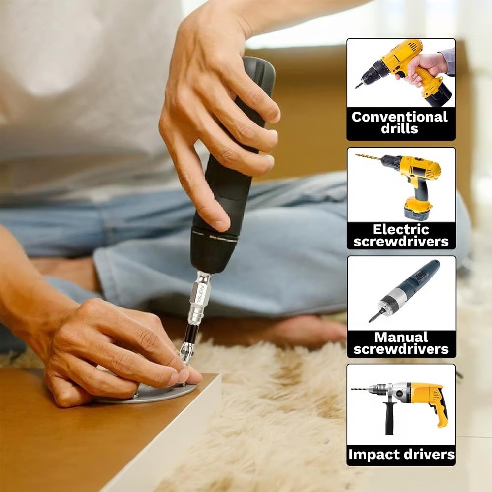 Magnetic screwdriver bit set