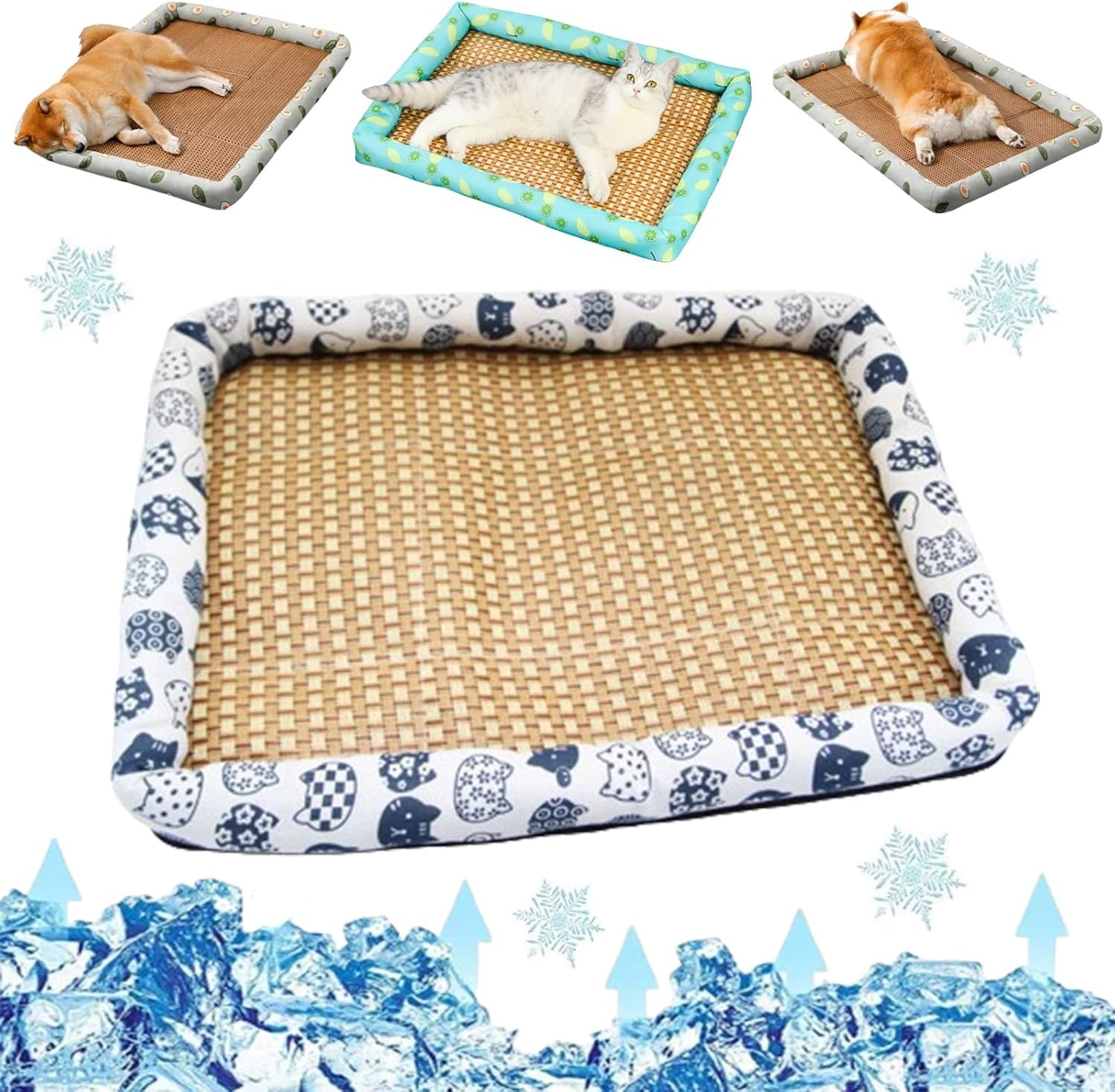Ice Rattan Cooling Pet Bed - Keep Your Pet Cool and Comfortable