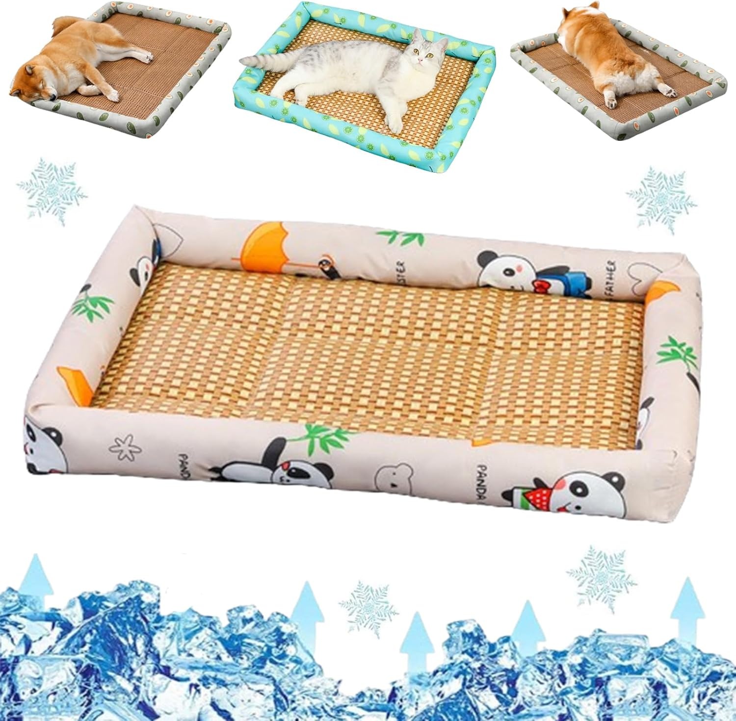 Ice Rattan Cooling Pet Bed - Keep Your Pet Cool and Comfortable