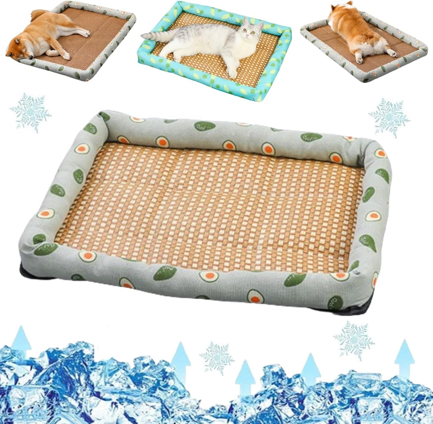 Ice Rattan Cooling Pet Bed - Keep Your Pet Cool and Comfortable