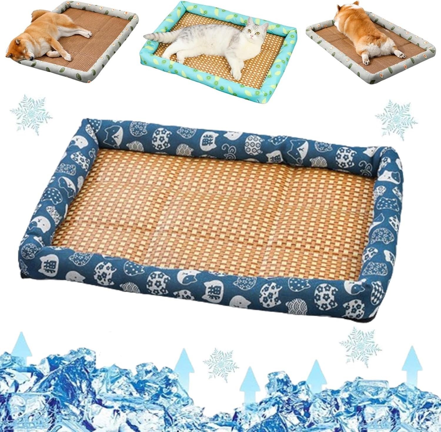 Ice Rattan Cooling Pet Bed - Keep Your Pet Cool and Comfortable