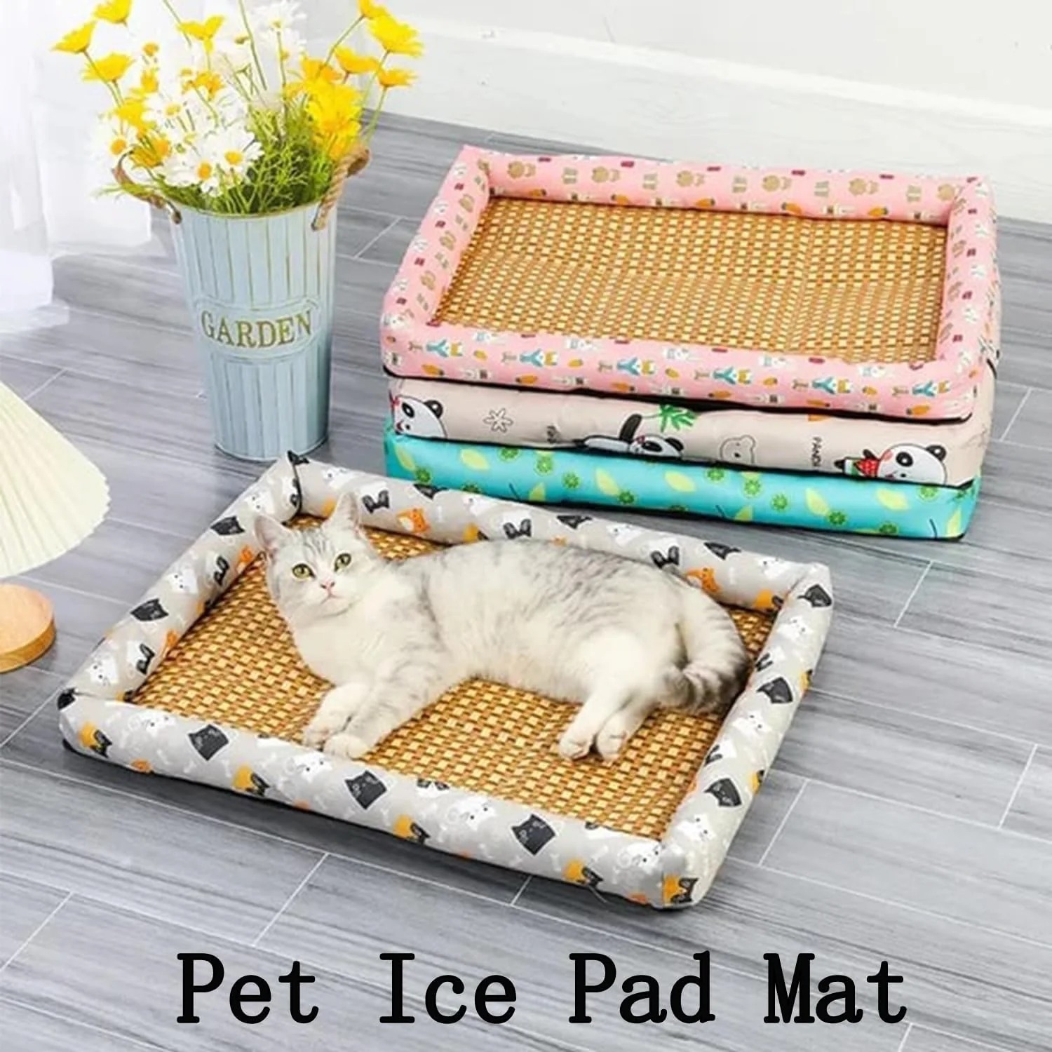 Ice Rattan Cooling Pet Bed - Keep Your Pet Cool and Comfortable