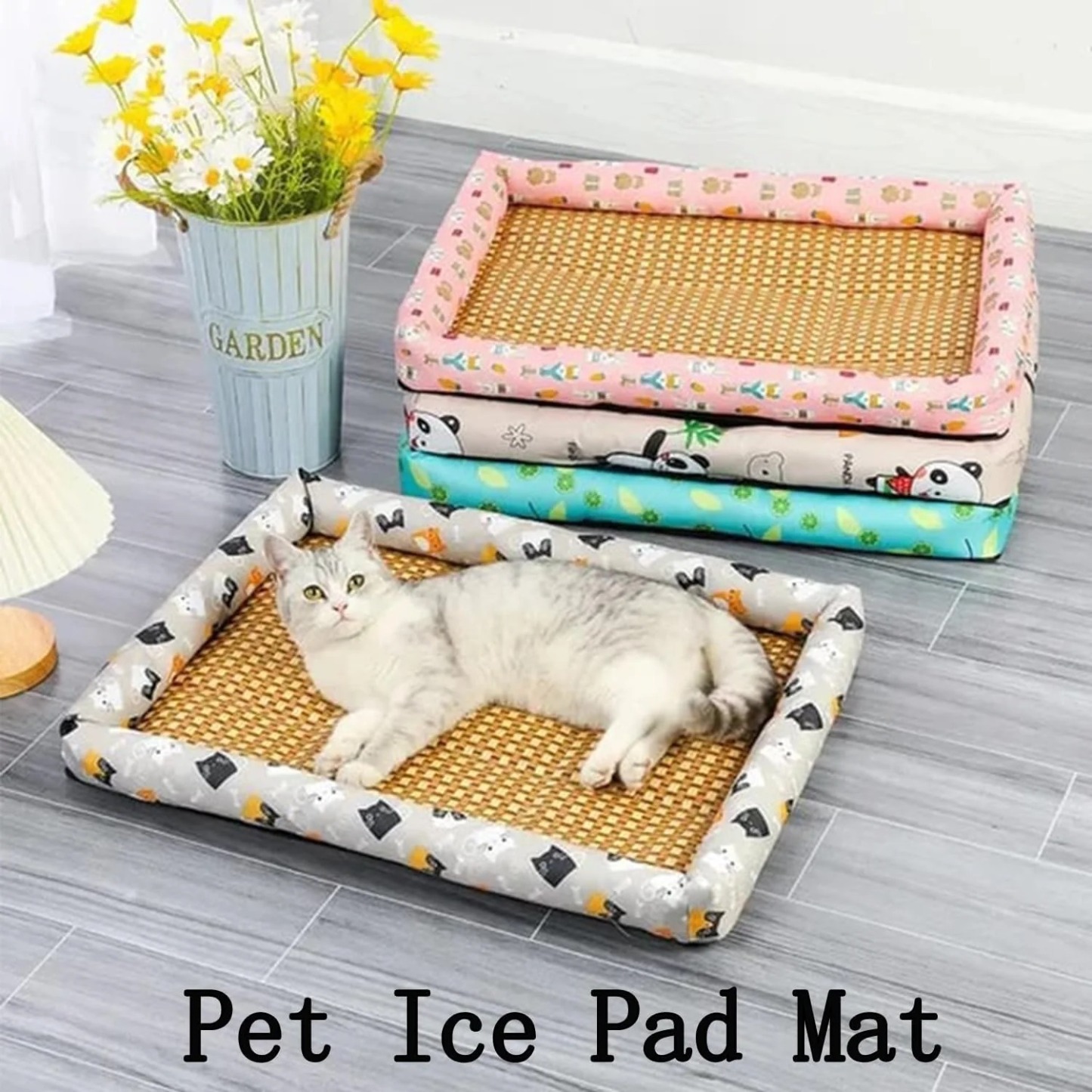 Ice Rattan Cooling Pet Bed - Keep Your Pet Cool and Comfortable