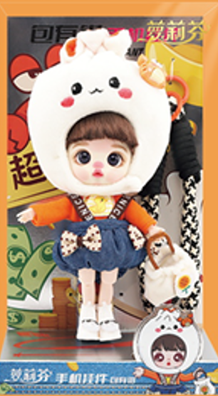 LUOLIFEN DOLL - STEAMED BUNS & CRABS DOLL - TRENDY DOLLS - PHONE PENDANT