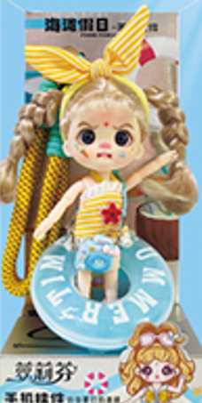 LUOLIFEN DOLL - BEACH HOLIDAY - TRENDY DOLLS - PHONE PENDANT