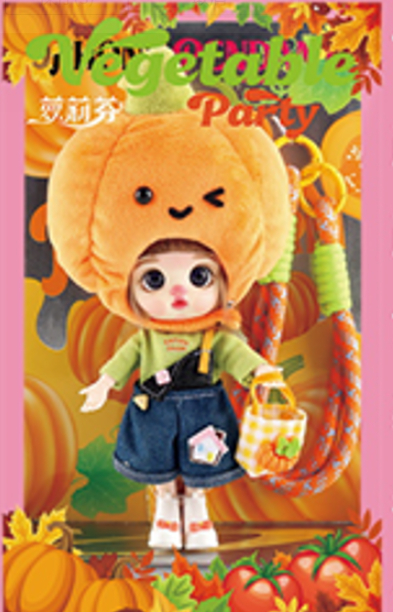 LUOLIFEN DOLL - TOMATO & PUMPKIN - TRENDY DOLLS - PHONE PENDANT
