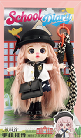 LUOLIFEN DOLL - COLLEGE DIARY - TRENDY DOLLS - PHONE PENDANT