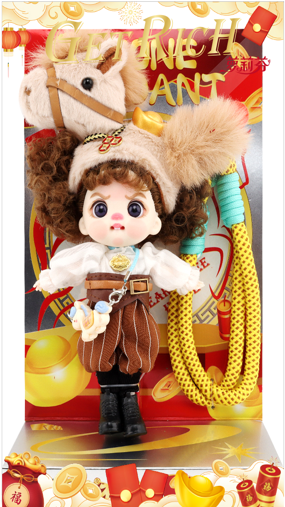 5、LUOLIFEN DOLL - GET RICH IMMEDIATELY - TRENDY DOLLS - PHONE PENDANT