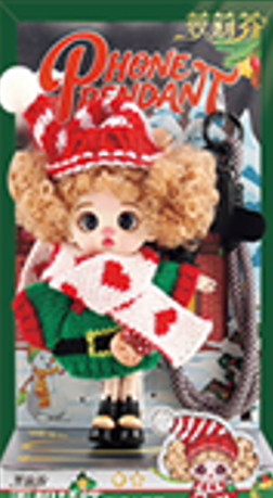 LUOLIFEN DOLL - CUTE COLORFUL KNITTED DOLL - TRENDY DOLLS - PHONE PENDANT