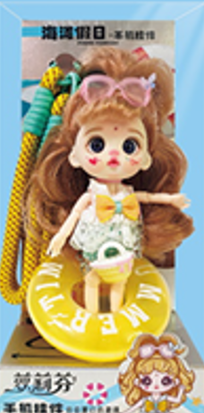 LUOLIFEN DOLL - BEACH HOLIDAY - TRENDY DOLLS - PHONE PENDANT