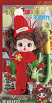 LUOLIFEN DOLL - CHRISTMAS BABY PARTY - TRENDY DOLLS - PHONE PENDANT
