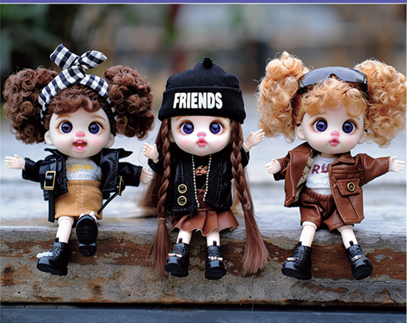 LUOLIFEN DOLL - TRENDY COOL HOT GIRL - TRENDY DOLLS - PHONE PENDANT