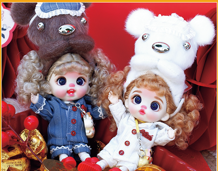LUOLIFEN DOLL - FORTUNE BEAR - TRENDY DOLLS - PHONE PENDANT
