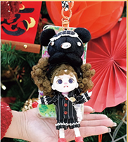 LUOLIFEN DOLL - FORTUNE BEAR - TRENDY DOLLS - PHONE PENDANT