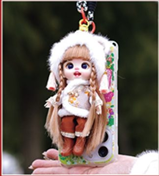 LUOLIFEN DOLL - LUCKY FU DOLL WITH LION DANCE HEAD - TRENDY DOLLS - PHONE PENDANT