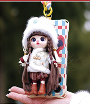 LUOLIFEN DOLL - LUCKY FU DOLL WITH LION DANCE HEAD - TRENDY DOLLS - PHONE PENDANT