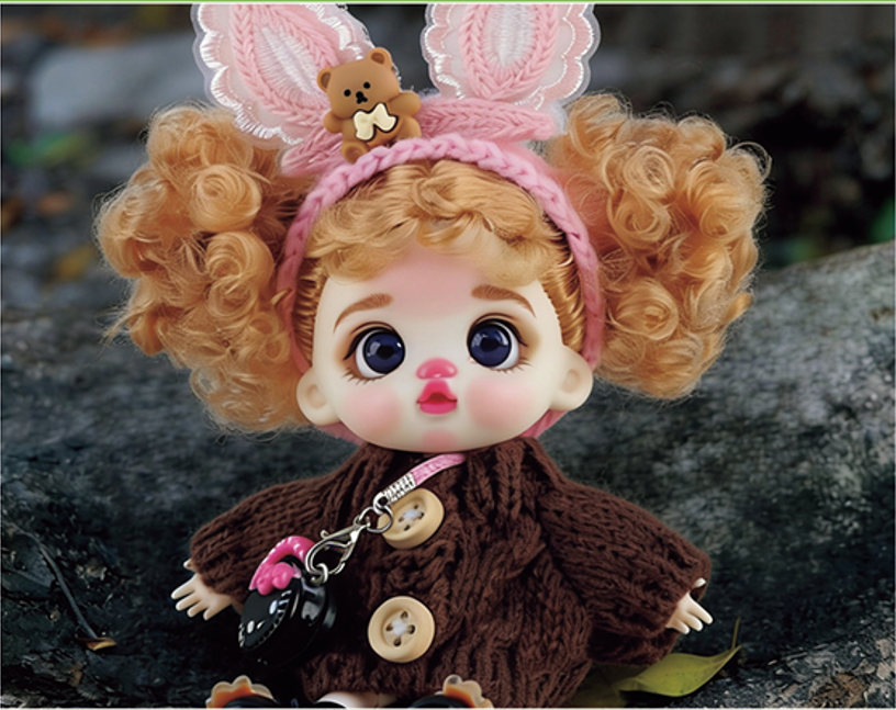 LUOLIFEN DOLL - KNITTING FUN ZOO - TRENDY DOLLS - PHONE PENDANT