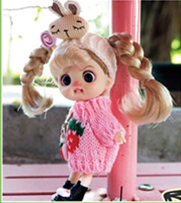 LUOLIFEN DOLL - KNITTING FUN ZOO - TRENDY DOLLS - PHONE PENDANT
