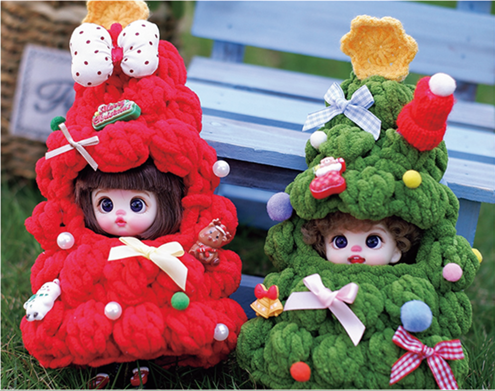 LUOLIFEN DOLL - CHRISTMAS ELF TREE - TRENDY DOLLS - PHONE PENDANT