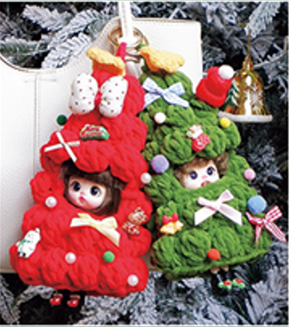 LUOLIFEN DOLL - CHRISTMAS ELF TREE - TRENDY DOLLS - PHONE PENDANT