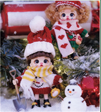 LUOLIFEN DOLL - CUTE COLORFUL KNITTED DOLL - TRENDY DOLLS - PHONE PENDANT