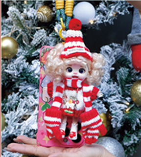 LUOLIFEN DOLL - CHRISTMAS BABY PARTY - TRENDY DOLLS - PHONE PENDANT