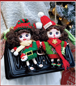 LUOLIFEN DOLL - CHRISTMAS BABY PARTY - TRENDY DOLLS - PHONE PENDANT