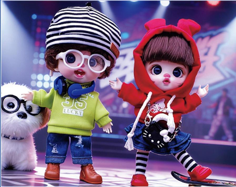 LUOLIFEN DOLL - SWEET COOL BABY - TRENDY DOLLS - PHONE PENDANT
