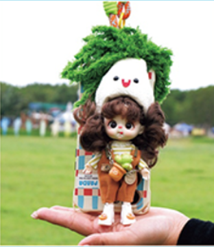 LUOLIFEN DOLL - WHITE RADISH & CORN - TRENDY DOLLS - PHONE PENDANT