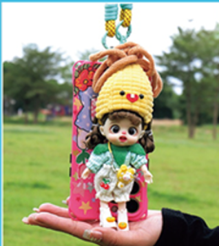 LUOLIFEN DOLL - WHITE RADISH & CORN - TRENDY DOLLS - PHONE PENDANT