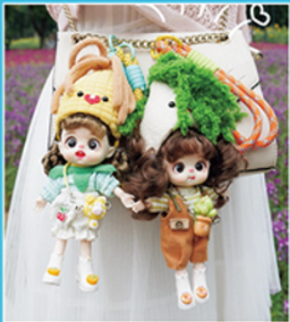 LUOLIFEN DOLL - WHITE RADISH & CORN - TRENDY DOLLS - PHONE PENDANT