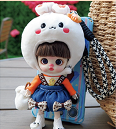 LUOLIFEN DOLL - STEAMED BUNS & CRABS DOLL - TRENDY DOLLS - PHONE PENDANT