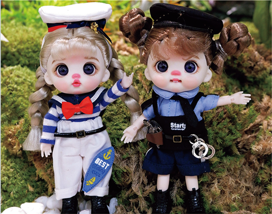 LUOLIFEN DOLL - POLICE AND SAILORS - TRENDY DOLLS - PHONE PENDANT